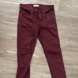 Madewell Skinny Pants Wine